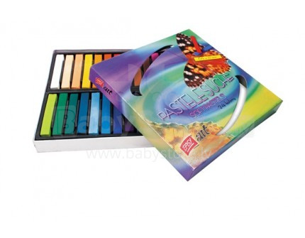 Easy Stationery Soft Pastels Art. 89590 Krāsainā klasiskā sausā pastele - iepakojums 24 gb.