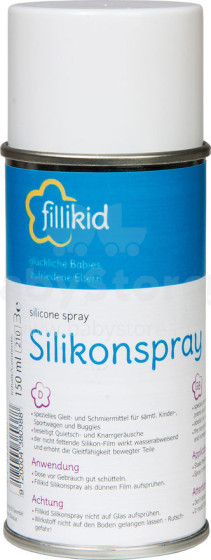Fillikid 348000 Silicone - maintenance spray Silikona sprejs riteņiem 150 ml