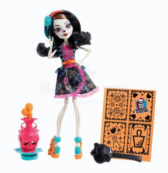 „Mattel Monster High Art Class“ lėlės „Skelita Calaveras“ menas. BDF11 lėlė