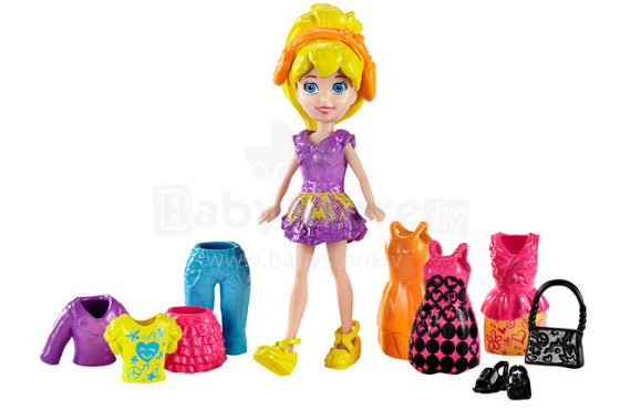Mattel Polly Pocket Fashion Bag Polly Doll Art. BGX45 Кукла с аксессуарами