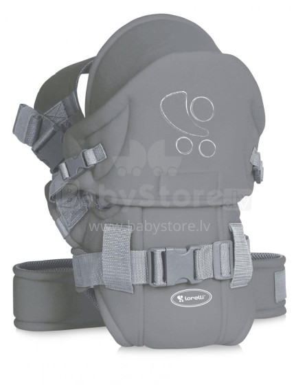 „Lorelli & Bertoni Traveler Comfort Grey“ kengūros krepšys nuo 3 iki 9 kg