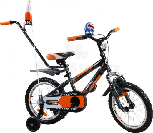 Arti '14 BMX Rbike 4-16 oranžinis-juodas triratukas vaikams