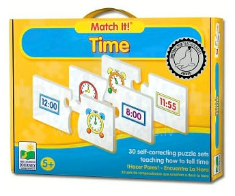 Match-It  Art.2056 Time Puzzle Attīstoša Spēle Puzle Pulkstenis