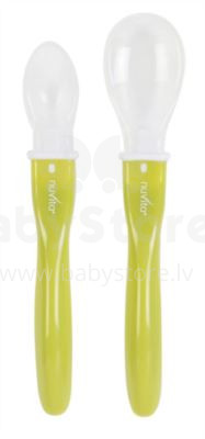 Nuvita Art. 1403 Green Silicone spoons
