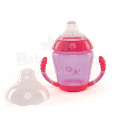 Nuvita Art. 1441 Red/Violet Trainer cup with silicon spout