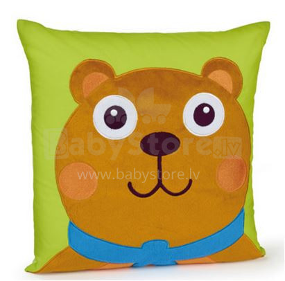 Oi, 51005.11 „Bear Chocolat au Lait Happy Cushion“ dekoratyvinė pagalvė
