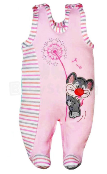 Bobas Art. 228 Mouse Pink Детские Хлопковые Ползунки