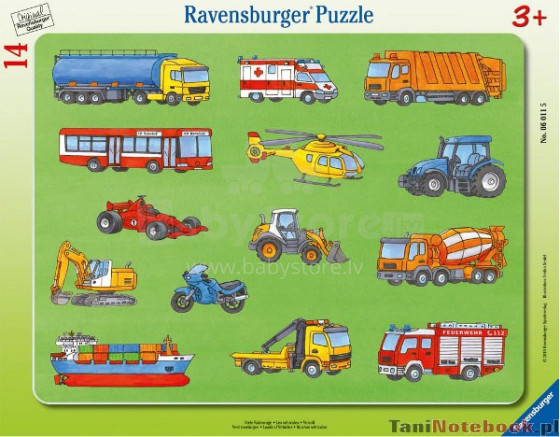 „Ravensburger Puzzle“ 061011 14 vnt. Technika