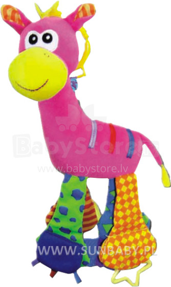 „SunBaby Art“. BT-4144 Kabantis minkštas žaislas Rožinė zebra