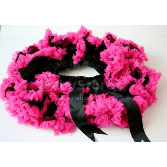 „Glam Collection“ rožinis ir juodas itin stambus sijonas princesėms