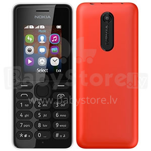 Nokia 108 Dual Sim Red Mobīlais telefons Dual Sim