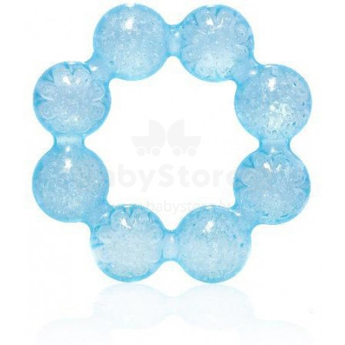 „Nuby IcyBite“ dantukų žiedas. 454 „Blue Blue“ barškėjimas dantų dygimo metu