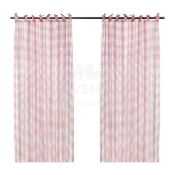 Ikea Nyvaken 202.646.03 vaikiškos medvilninės užuolaidos 2 vnt.