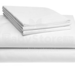 La Bebe™ Cotton 105x150cm Art.72966 White Простынь 105x150cm