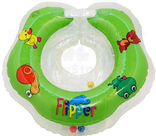 Flipper  Art.FL004  надувной круг на шею для купания 0-36 месяцев (3-18кг)