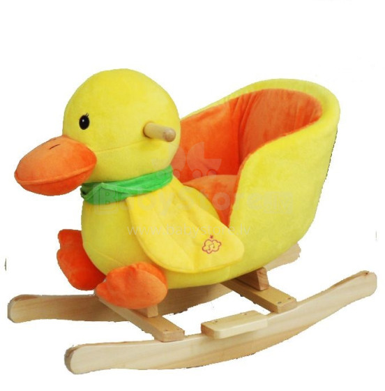 Babygo'15 Duck Rocker Plush Animal Bērnu Koka Šūpoles -  ar mūziku