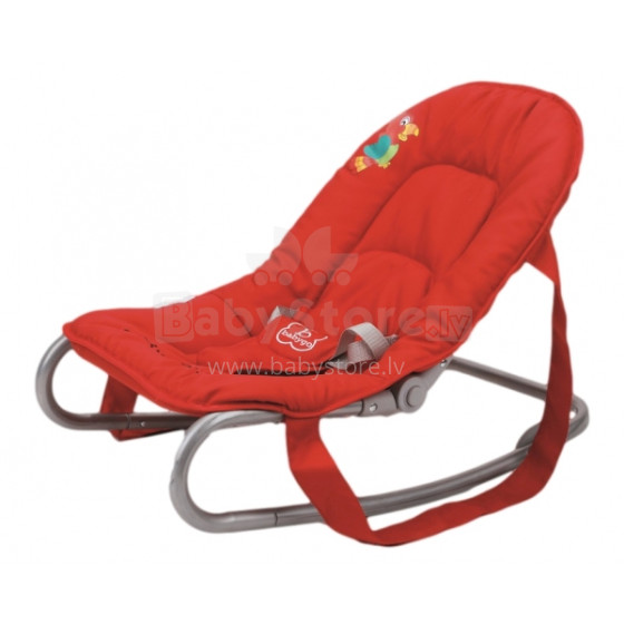 Raudona namų kėdė „Babygo'15 Bouncer“ su žaislu 0m +