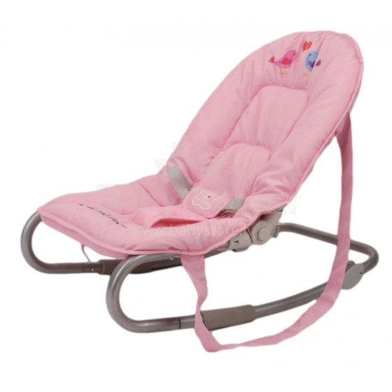 Babygo'15 Bouncer Pink mājas krēsls ar rotaļlietu 0m+ 