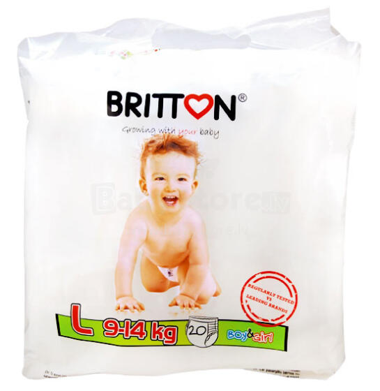 Britton Article L Art. B2211 sauskelnės (kelnaitės) 9-14kg (20vnt)
