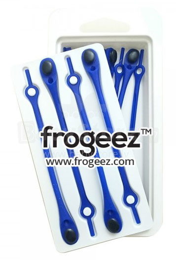 Frogeez™ Shoe Laces (navy&black) Smart silicone shoelaces 14 pcs/pack