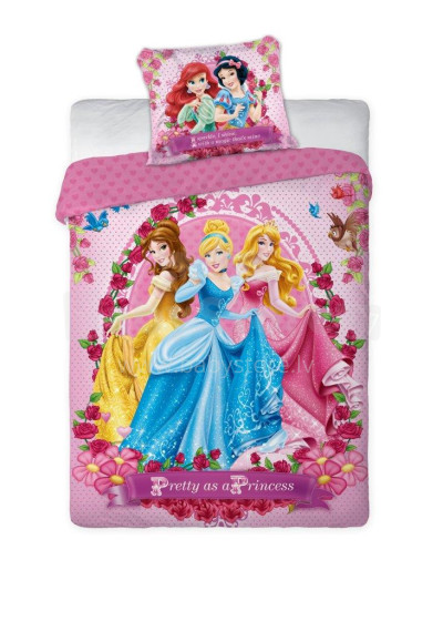 Faro Tekstylia Disney Bedding Princesses Хлопковое постельное белье  160x200см