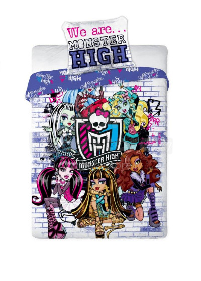 „Faro Tekstilia Disney“ patalynės komplektas „Monster High Cotton“ 160x200