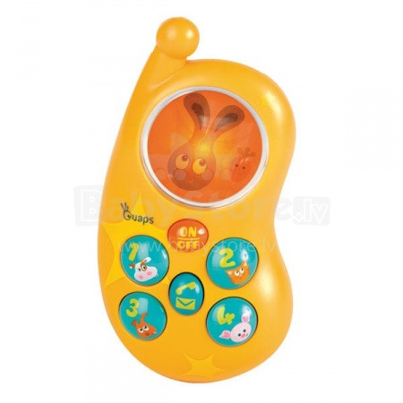 „Silverlit Ouaps“ 61208 „Bani“ telefonas Muzikinis edukacinis žaislas „Bani-background“ (rusų k.)