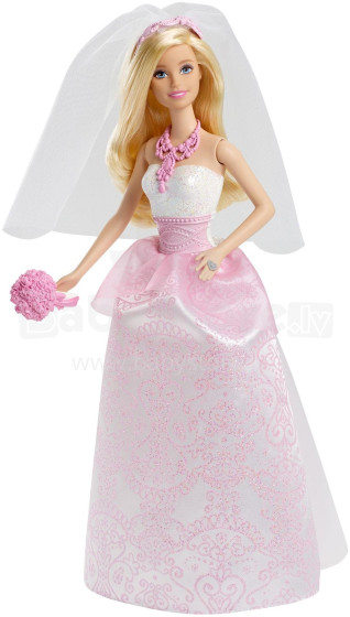 Mattel Barbie karališkos nuotakos lėlės menas. CFF37 Pasakų nuotaka Barbė