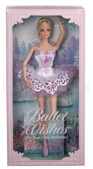 „Mattel Barbie“ kolekcionierių 2015 m. Baletas linki lėlių meno. CGK90 lėlė Barbė kolekcininkams