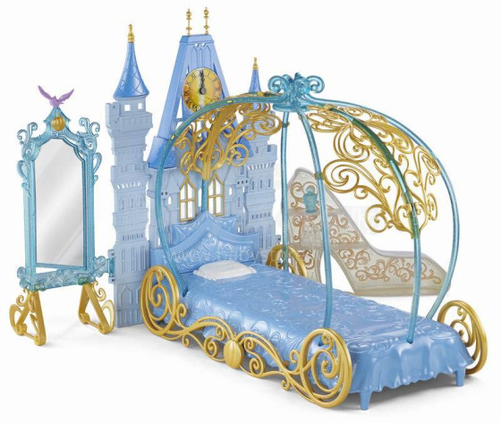 „Mattel Disney“ princesės Pelenės miegamojo menas. CDC47 „Pelenės“ miegamasis