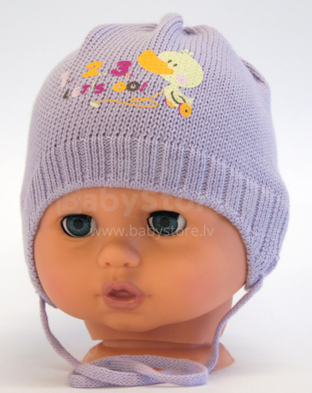 Aliap Art.4308 Violet  детская шапочка 100%  хлопок Весна-Осень