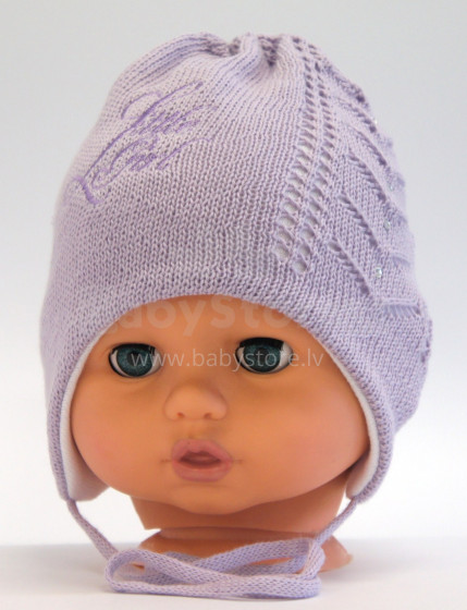 „Aliap“ 4312 violetinė medvilninė vaikiška kepurė pavasarį – rudenį