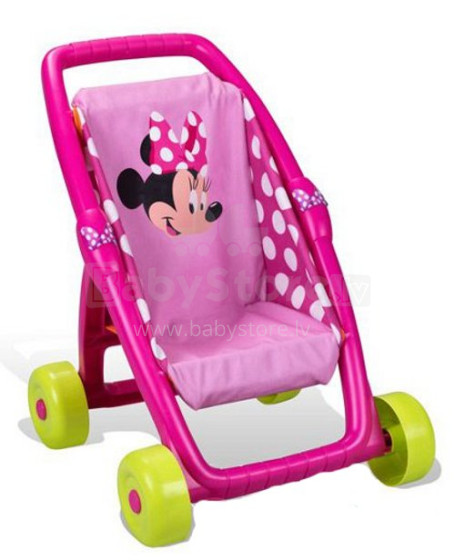 Smoby Minnie Mouse 513833 Leļļu sēdošie rati 