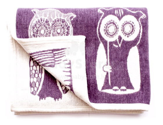 Cotton Eco blanket Art.0766 Owl 140*90cm