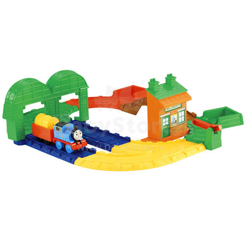 „Fisher Price Thomas & Friends“ mažylių žaislinių traukinių rinkinys. CDN18 traukinių stotis iš serijos „Tomas ir jo draugai“