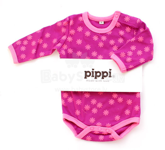 Pippi art. 3819-569 kūdikio kūnas ilgomis rankovėmis (56-68)