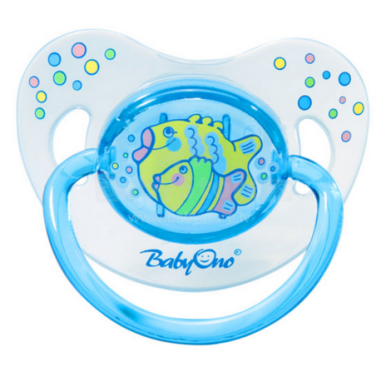 BabyOno Art. 711 Anatomical silicone soother, 6m +