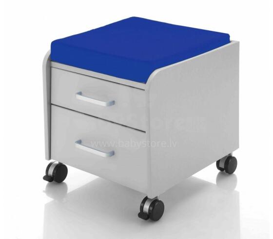 „Comf Pro Blue Art.A / C-TH2“ vaikų spinta su pagalve