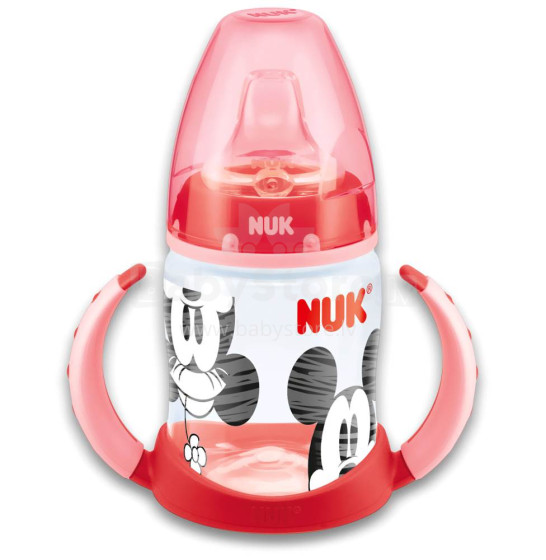 „Nuk First Choice Mickey Red Art.SD80“ treniruoklių puodelis su rankenėlėmis, silikoninis, 150 ml