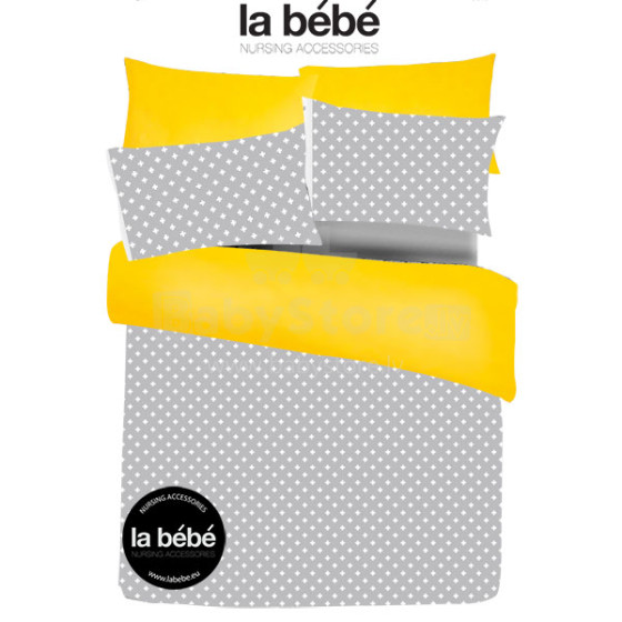 La Bebe™ Art.81272 Ynnä Natural Cotton Baby Cot Bed Set Комплект детского постельного белья из 2х частей 100*140 cm