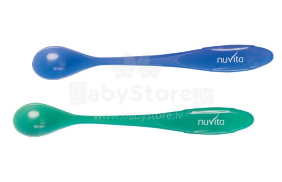 Nuvita Art. 1409 Blue/Green Thermosensitive spoons (2 pcs.)