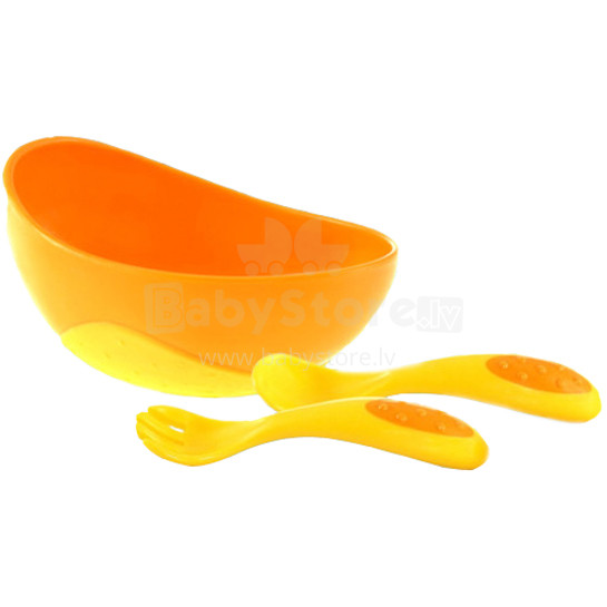 Nuby 5327  Sure Grip™ Bowl A bowl with a spoon