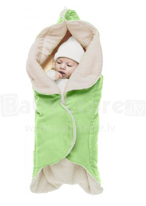 Wallaboo Baby Wrap Nore Lime Green Art.WW.0809.1105 Одеяло для пеленания