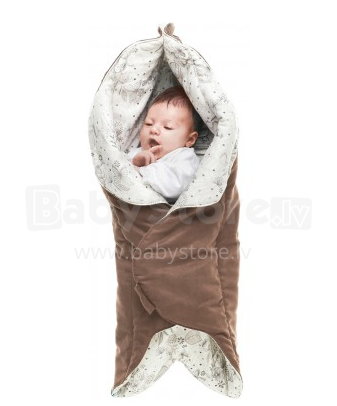 Wallaboo Baby Wrap Leaf Chocolat Art.WWC.0609.1202