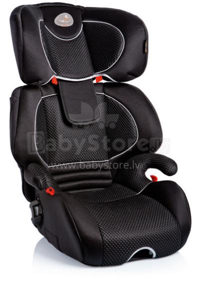 MammaCangura Miki Plus Fix Bear juoda / pilka vaikiška automobilinė kėdutė (15-36 kg)