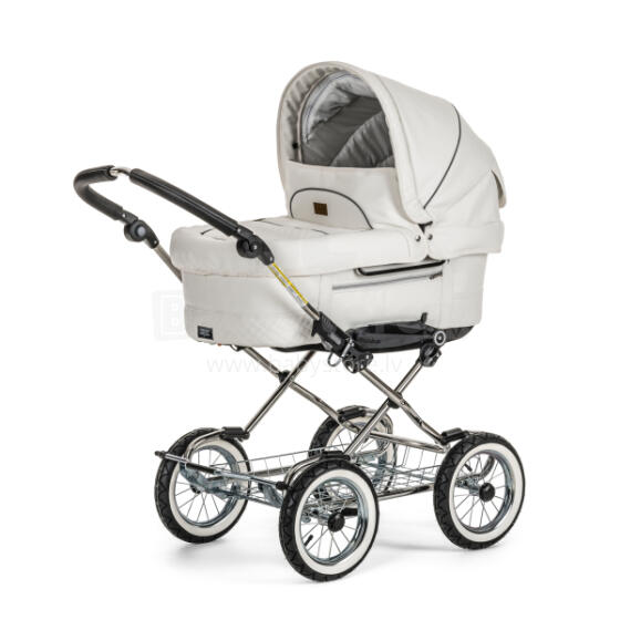 „Emmaljunga '17 Mondial Duo Combi Art. 11715 „White Leatherette“ vežimėlis du viename