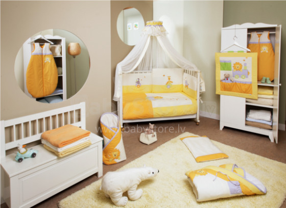 FERETTI  Bērnu gultas veļas komplekts 'Safari Banana Premium