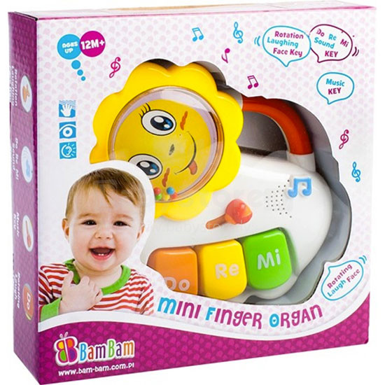 BamBam Do Re Mi Art.316701 Музыкальная развивающая игрушка погремушка синтезатор