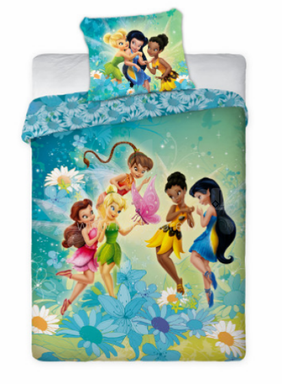 „Faro Tekstilia Disney“ patalynės komplektas „Feyas“ medvilninis patalynės komplektas 160x200