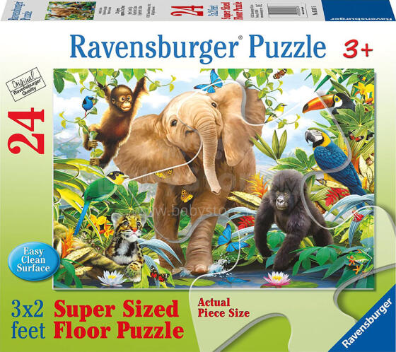 „Ravensburger Jungle Juniors“ dėlionės, 24 vnt.